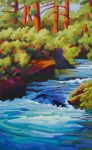 Canyon Creek , 6 x 9, acrylic on Arches 140# w/c paper