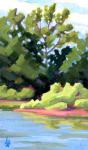 N. Willamette Park, 9 x 6", acrylic on Arches 140# w/c paper.